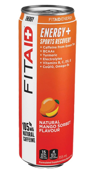 FitAid Energy + Sports Recovery Mango Sorbet 355ml