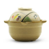 Single serving Donabe Japanese stone pot with ricebowl lid