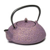 Rikyu Decorative Iron Teapot Flower Pad - Lavender 24oz