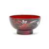 Butterfly & Bristlegrass Plastic Lacquer Bowls (5pc) Red