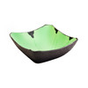 Seafoam Green Flower Square Medium Bowl Set of 4, 5.25"x2"H
