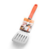 Stainless Steel Turner with Silicone Grip Handle, Orange