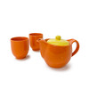 Bright 3pc Tea Set, Orange