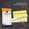 CleanWrap Disposable Wooden Chopsticks 30-Pairs