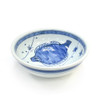 Hirame Flatfish Blue & White Bowl 6-1/4"D