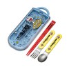 Doraemon Spoon, Fork, Chopsticks Utensil Set with Case for Kids, Antibacterial Material