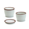 White Ceramic Soba Sauce Cups (2 sets)