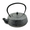 Cast Iron Teapot Flat - Black