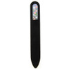 CRYSTAL GLASS NAIL FILE Sakura Flowers - Large GP1403 
Black Velvet Pouch