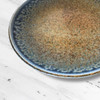 Ainagashi Blue Reactive Glaze Speckle Serving Plate 9", Set of 2