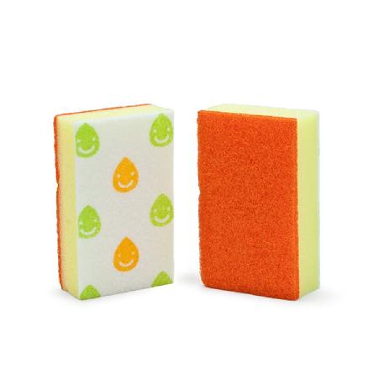 Happy Dish Sponge - Orange (2pcs/pack)