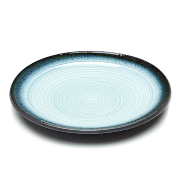 JX Blue Gradient Round Dinner Plate 10"D - Set of 5