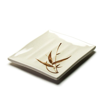 Melamine Rectangle Plate, 12pc, 8"x7" (Autumn Grass)