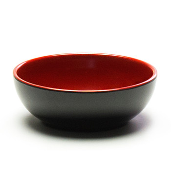 Melamine Soup Bowl, 12pc, 4-7/8"x1-3/4"D (Black/Red)