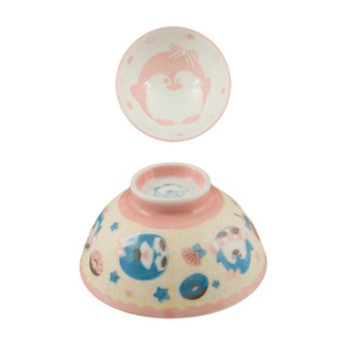 Kids Otter and Star Bowl - Pink/Blue