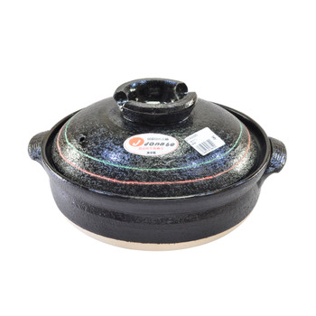 Black Donabe Pot 11"D #9