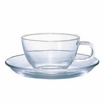 Hario Glass Cup & Saucer