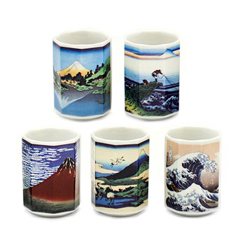 Famous Work of Hokusai Teacup Set