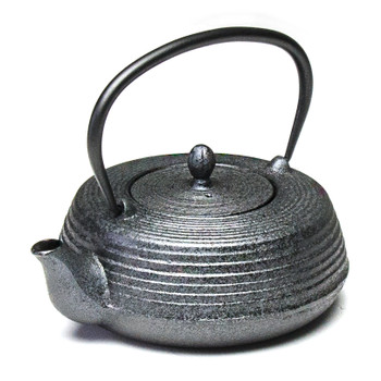 Cast Iron Teapot Flat - Black