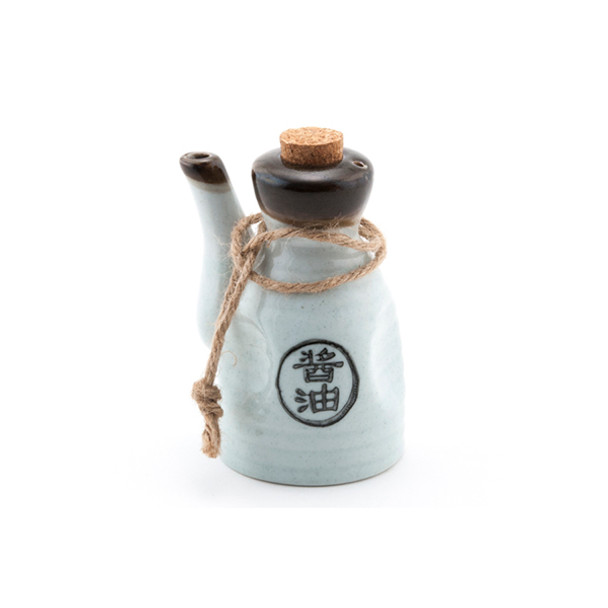 Soy Sauce Dispenser with Cork  4.5"H - White