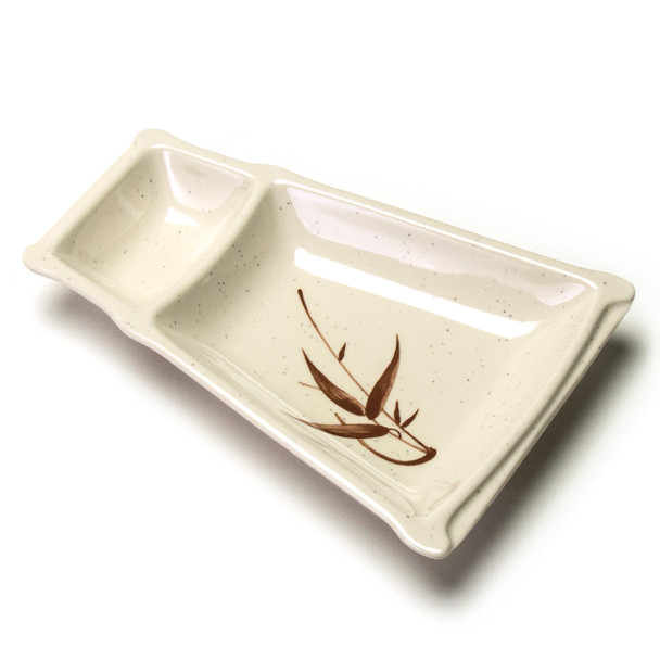 Melamine Divided Plate, 6pc, 9"x6.3" (Autumn Grass)