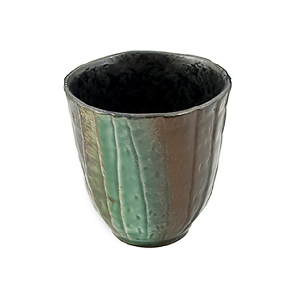 Opal Stone Texture Tea Cup V-Shape 3.75"H, Set of 2
