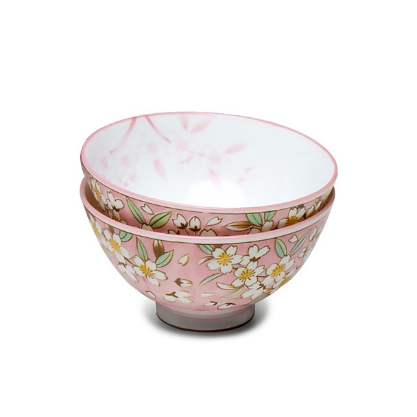 Haru White Cherry Blossom Bowl Set of 2 - Pink