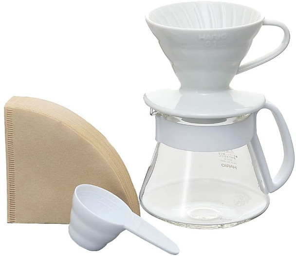 Hario V60 - Ceramic 01 Colour Dripper & Pot