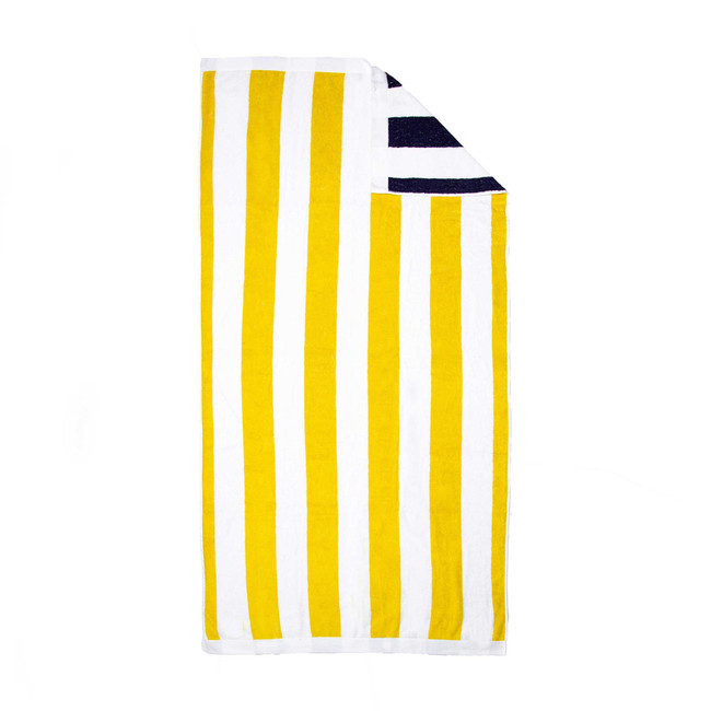 Reversible Striped Beach Towel, Luxury Cabana Beach Towel