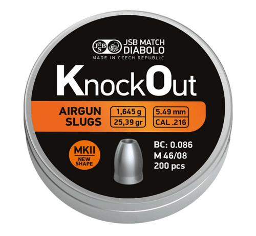 JSB KnockOut Slugs MKII Cal. .22 / .216