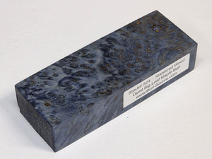 #524 - Stabilized Dyed Maple Burl - 5&3/8"x2"x1&3/16"