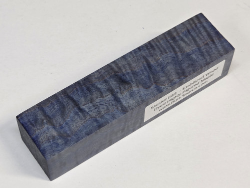 #539 Dyed Figured Maple Stabilized Block - Size 5&3/4" long x 1&1/2" wide x 1&1/4" thick