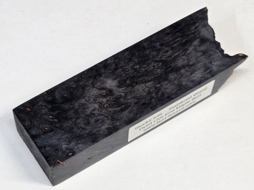 #546  Live End Maple Burl Stabilized Dyed Block - Size 5&3/4" long x 1&7/8" wide x 1&1/8" thick