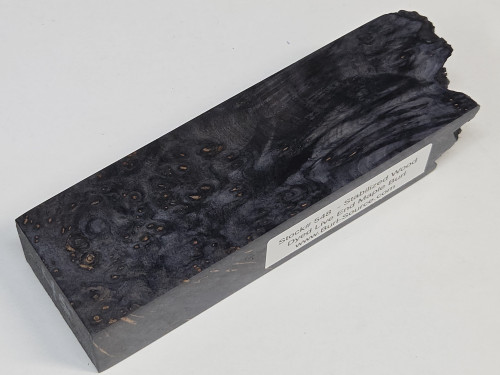 #548  Live End Maple Burl Stabilized Dyed Block - Size 5&3/4" long x 1&7/8" wide x 1&1/8" thick