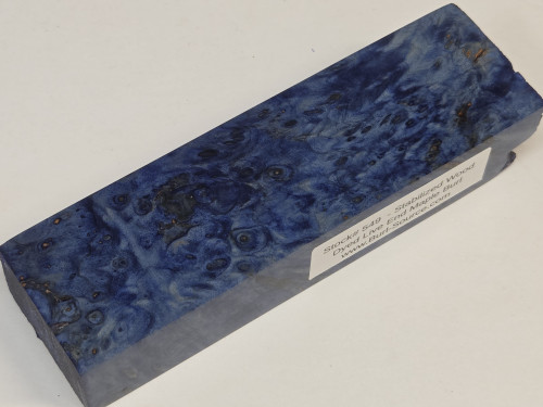 #549  Live End Maple Burl Stabilized Dyed Block - Size 6&1/2" long x 1&7/8" wide x 1&1/8" thick