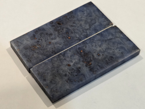 #647 Dyed Maple Burl Stabilized Scales - Size 5" long x 1&7/8" wide x 3/8" thick each piece