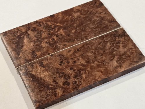 #649 Redwood Burl Stabilized Scales - Size 5&3/4" long x 2&1/4" wide x 3/8" thick each piece