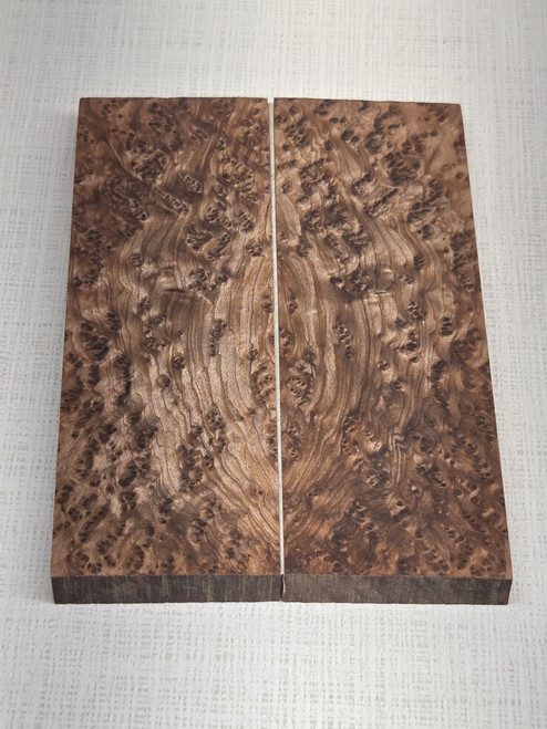 #650 Redwood Burl Stabilized Scales - Size 6" long x 1&7/8" wide x 3/8" thick each piece