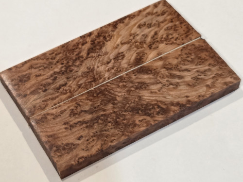 #655 Redwood Burl Stabilized Scales - Size 6" long x 2" wide x 3/8" thick each piece