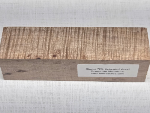 #720 Untreated Block Tasmanian Blackwood - Size 6&3/8" long x 1&3/4" wide" x 1&5/8" thick