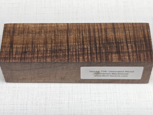 #726 Untreated Block Tasmanian Blackwood - Size 6&3/8" long x 2" wide" x 1&3/4" thick