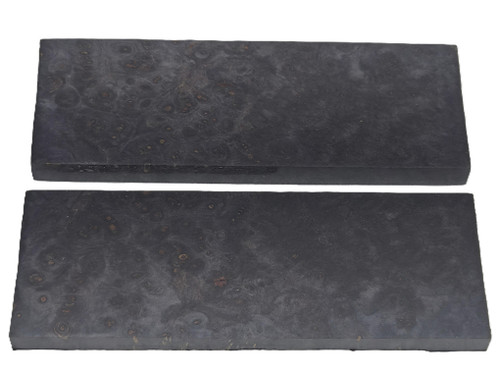 #S102 Dyed Maple Burl Stabilized Scales - Size 5&1/4" long x 1&7/8" wide x 3/8" thick each piece