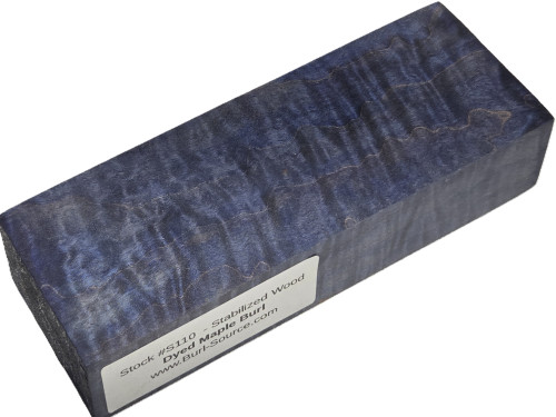#S110 Dyed Maple Stabilized Block - Size 5&7/8" long x 2&1/8" wide x 1&1/4" thick