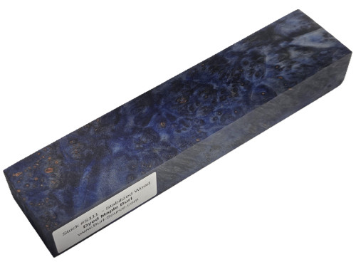 #S111 Dyed Maple Burl Stabilized Block - Size 8&1/2" long x 1&7/8" wide x 1&3/16" thick