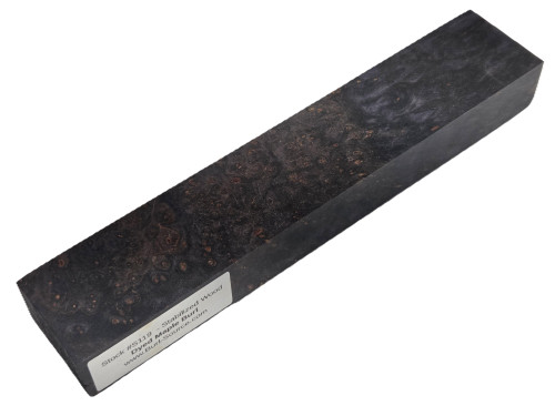 #S119 Dyed Maple Burl Stabilized Block - Size 10" long x 1&7/8" wide x 1&3/16" thick