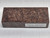 #614 Dark Redwood Burl Stabilized Block - Size 5&5/8" long x 2&3/8" wide x 1&3/8" thick