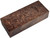 #614 Dark Redwood Burl Stabilized Block - Size 5&5/8" long x 2&3/8" wide x 1&3/8" thick