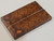 #640 Amboyna Burl Stabilized Scales - Size 5&3/4" long x 1&3/4" wide x 3/8" thick each piece