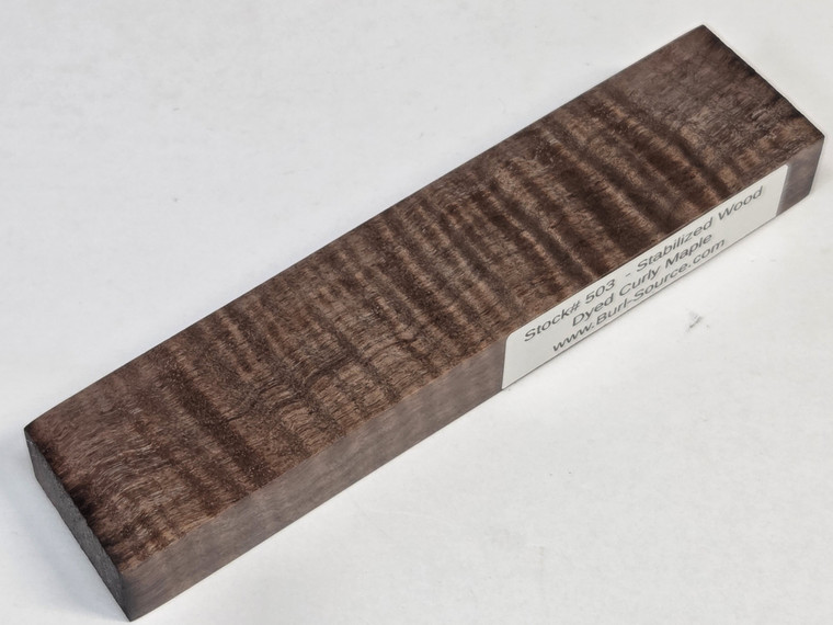 #503 Stabilized Dyed Curly Maple - 6"x1&3/8"x3/4"