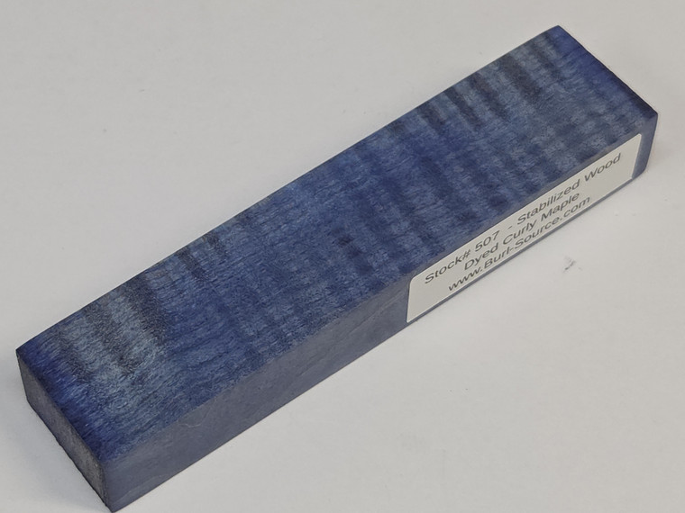#507 Stabilized Dyed Curly Maple - 5&7/8"x1&3/8"x7/8"